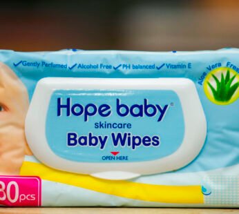 HOPE BABY WIPES SKIN CARE ALOVERA 80PCS