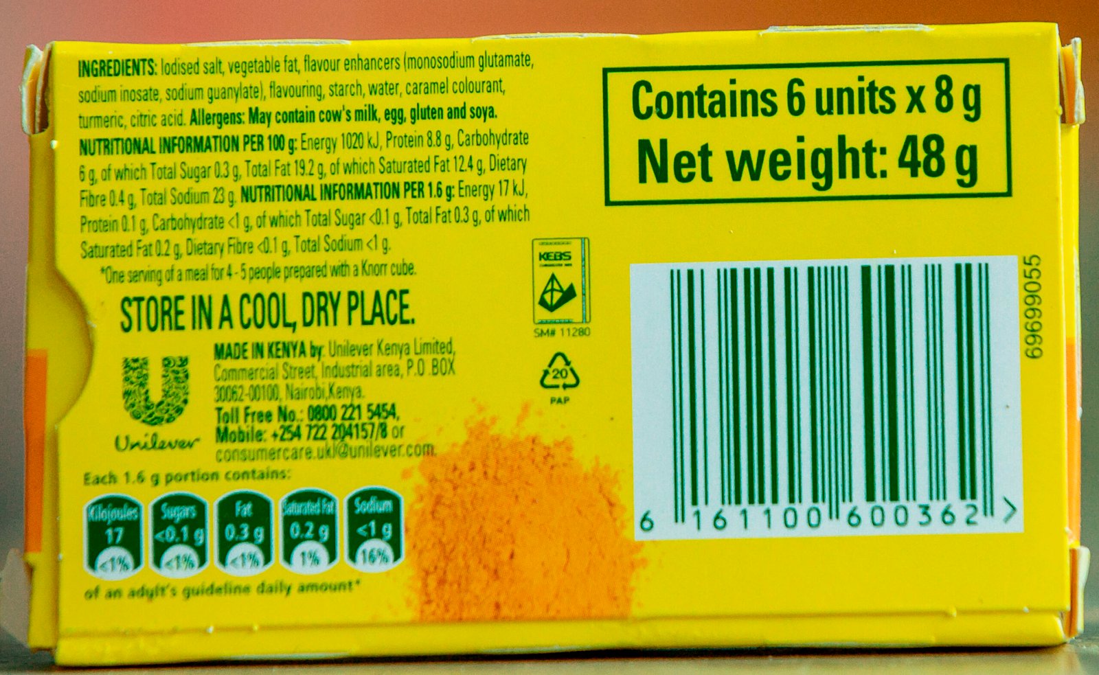 KNORR BEEF SEASONING CUBES (≈100g) - Image 3