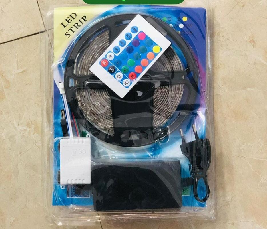 5-meter color-changing RGB LED strip light kit
